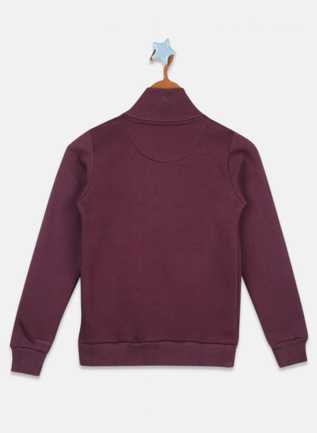 Girls Purple Solid Sweatshirt