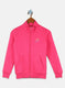 Girls Pink Solid Sweatshirt