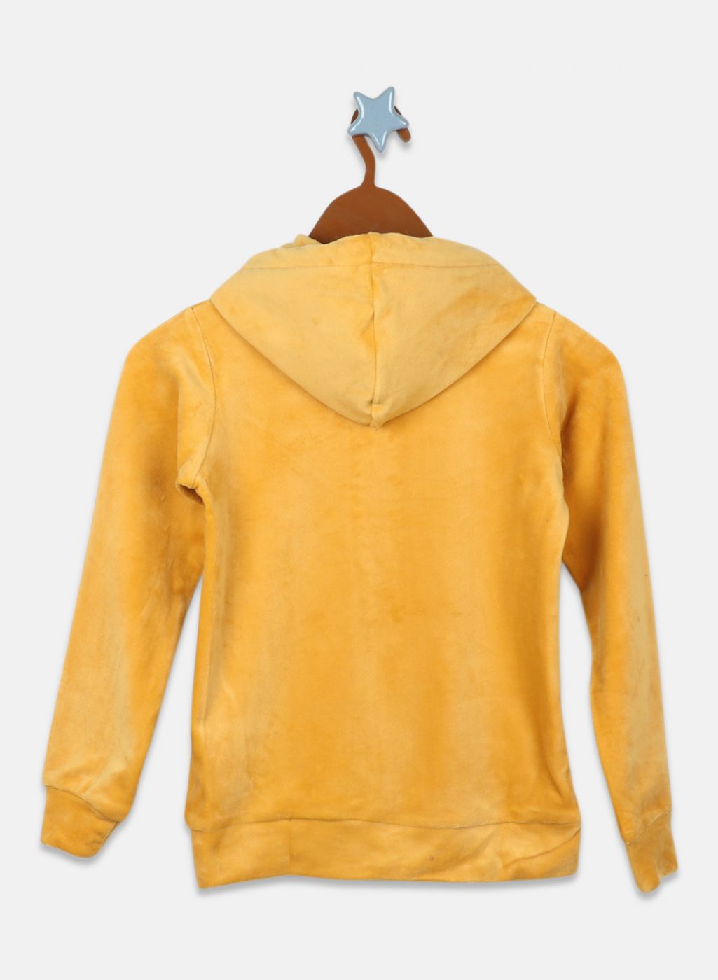 Girls Mustard Solid Sweatshirt