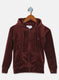 Girls Brown Solid Sweatshirt