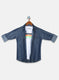 Boys Blue Solid Shirt