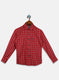 Boys Orange Check Shirt