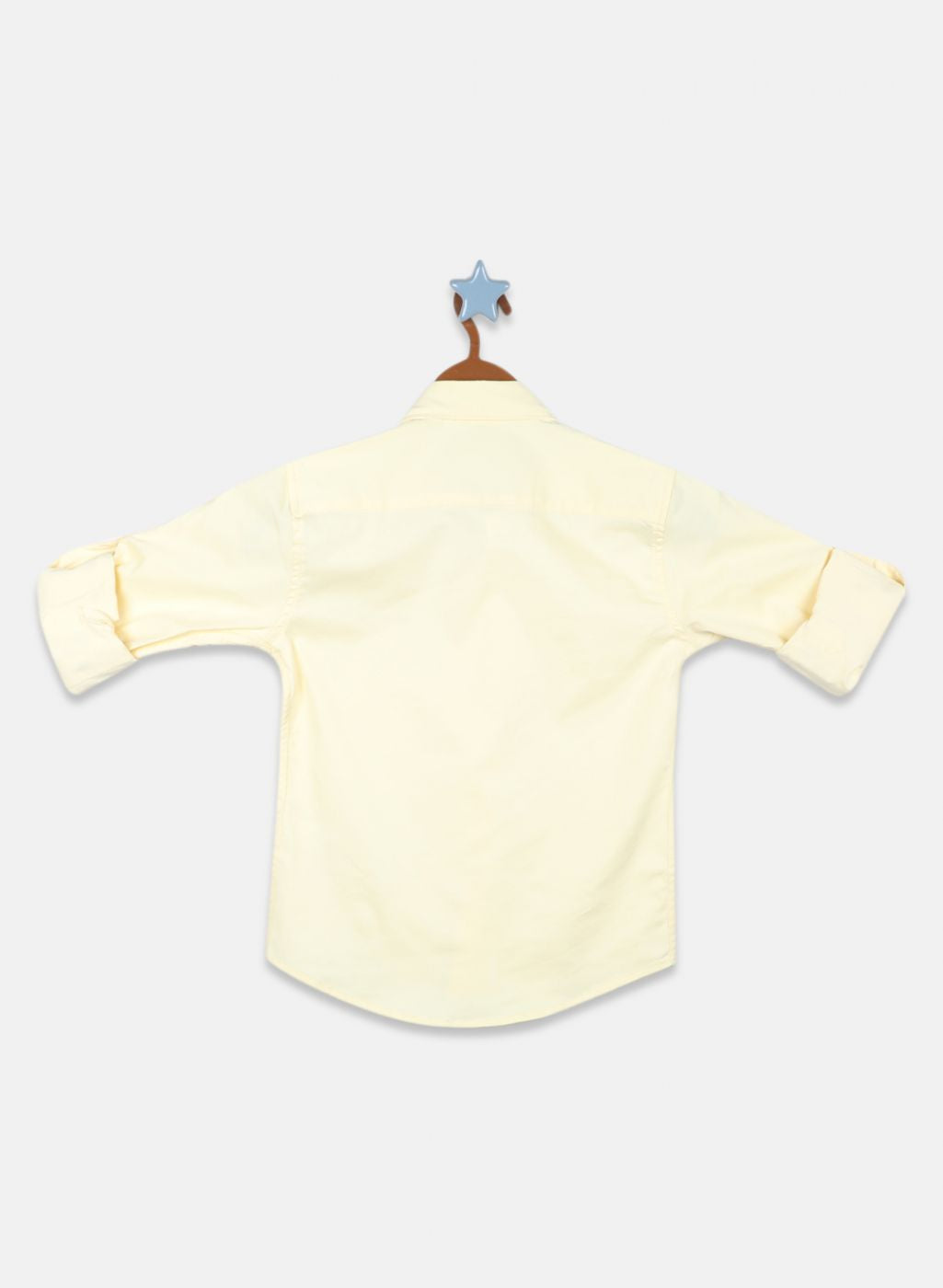 Boys Yellow Solid Shirt