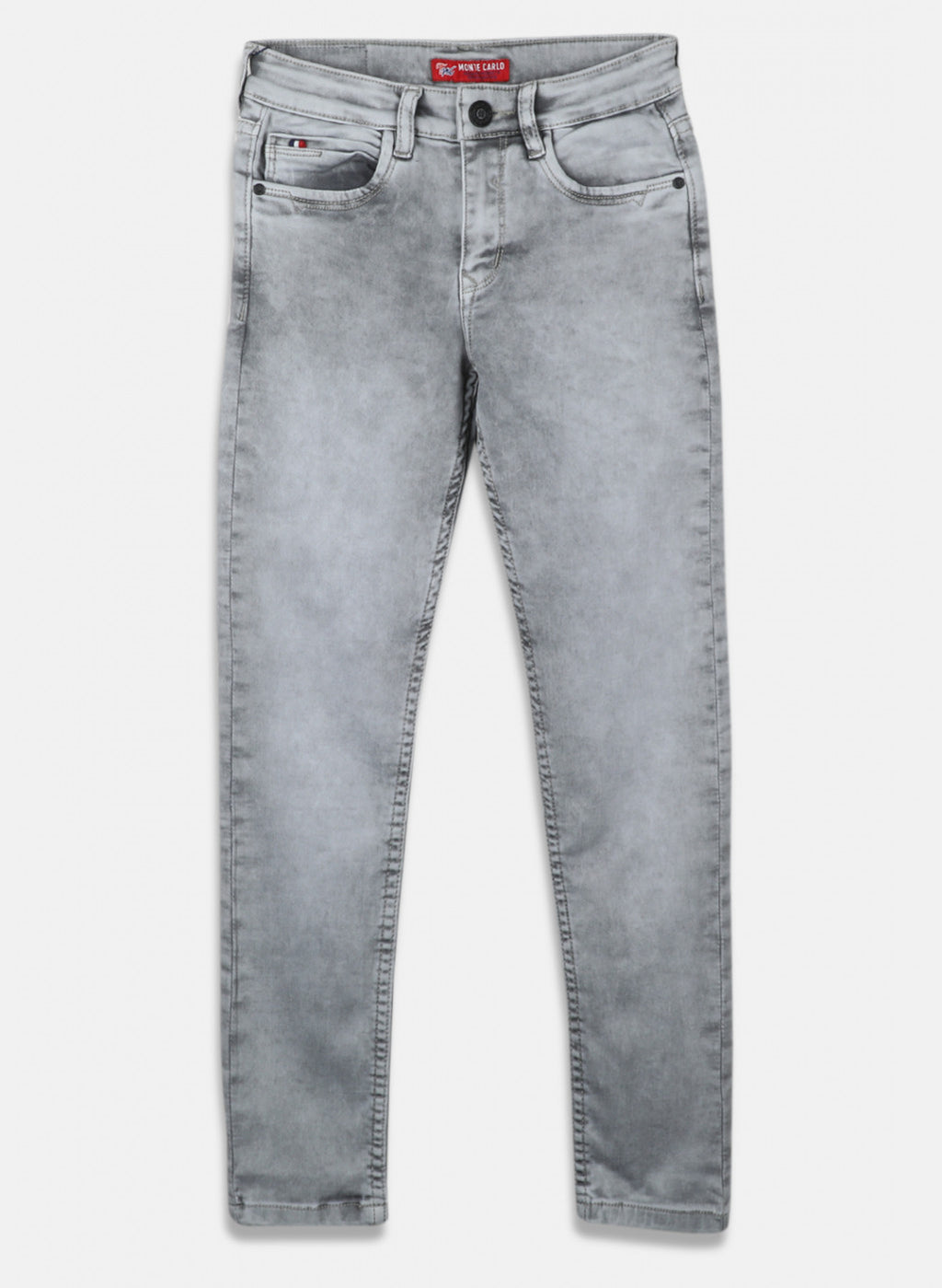 Boys Grey Slim Fit Denim