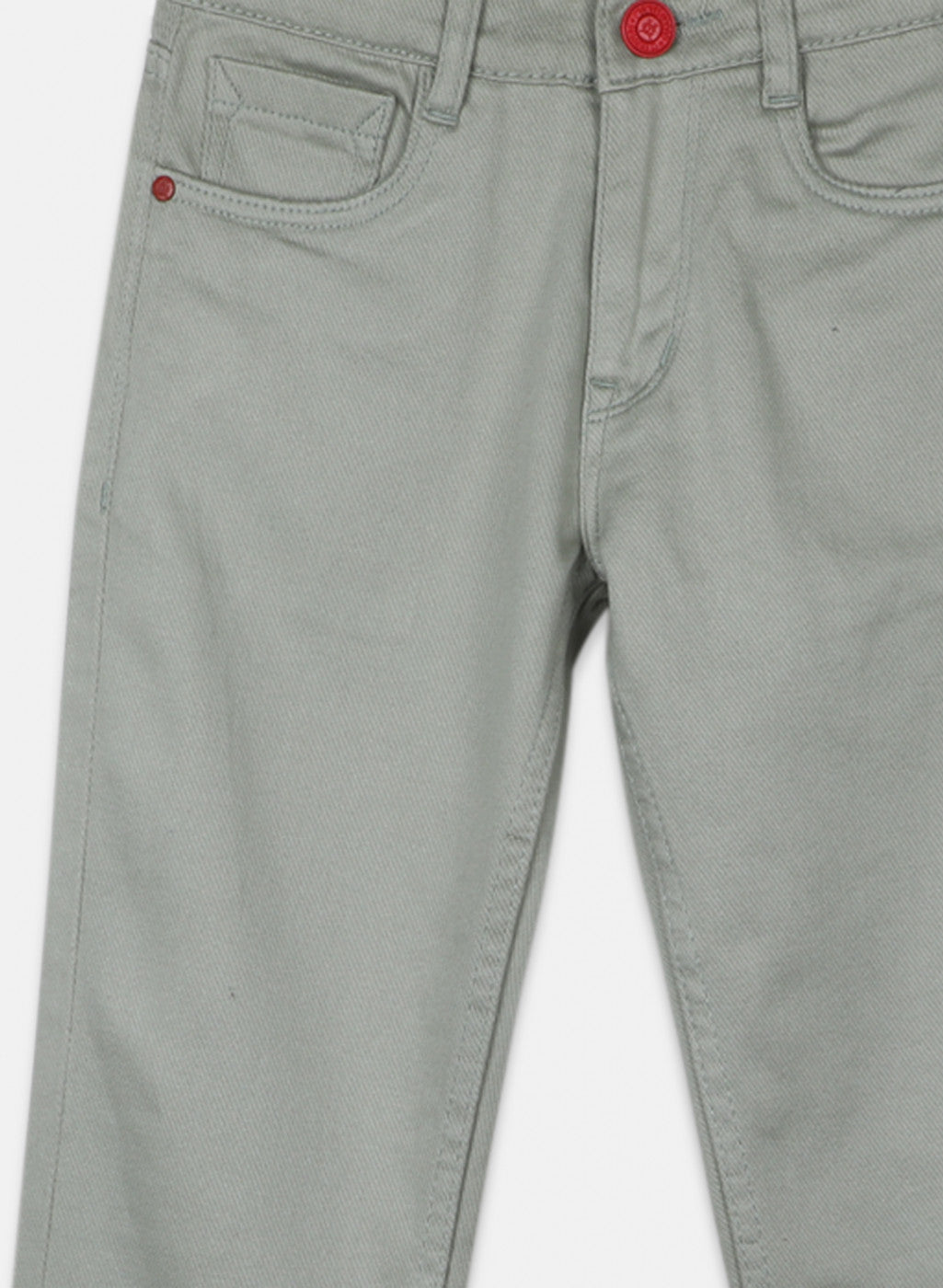 Boys Green Slim Fit Trouser