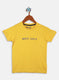 Boys Mustard Printed T-Shirt
