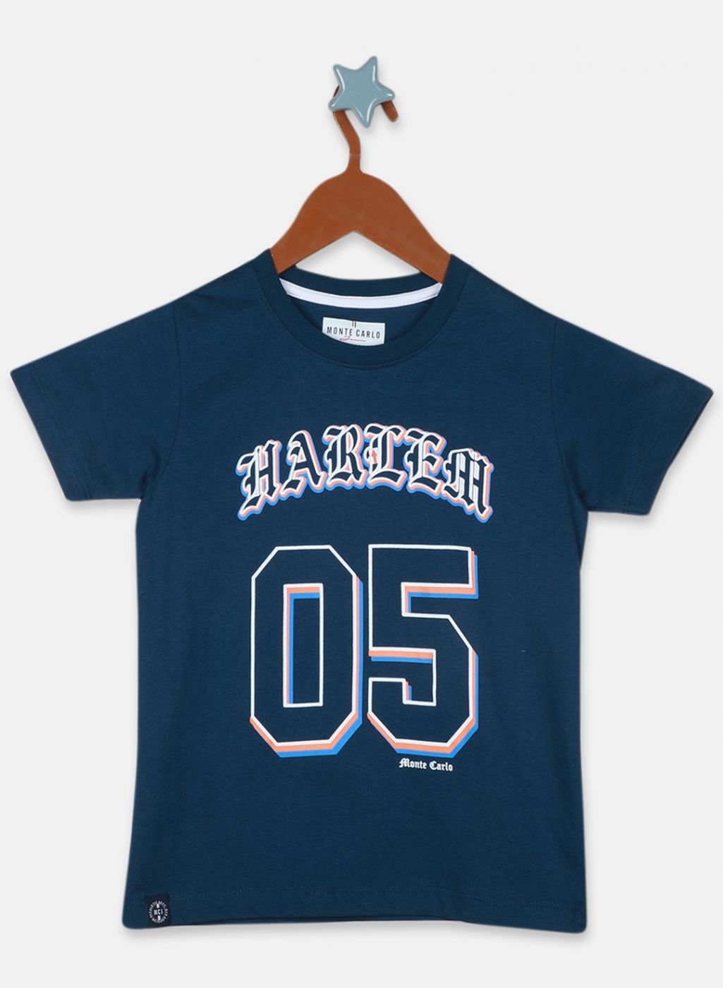 Boys Blue Printed T-Shirt