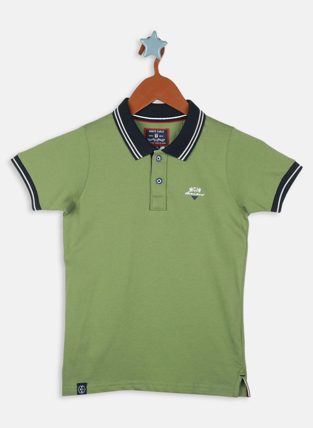Boys Green Printed T-Shirt