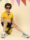 Boys NAvy Blue Printed Bermuda