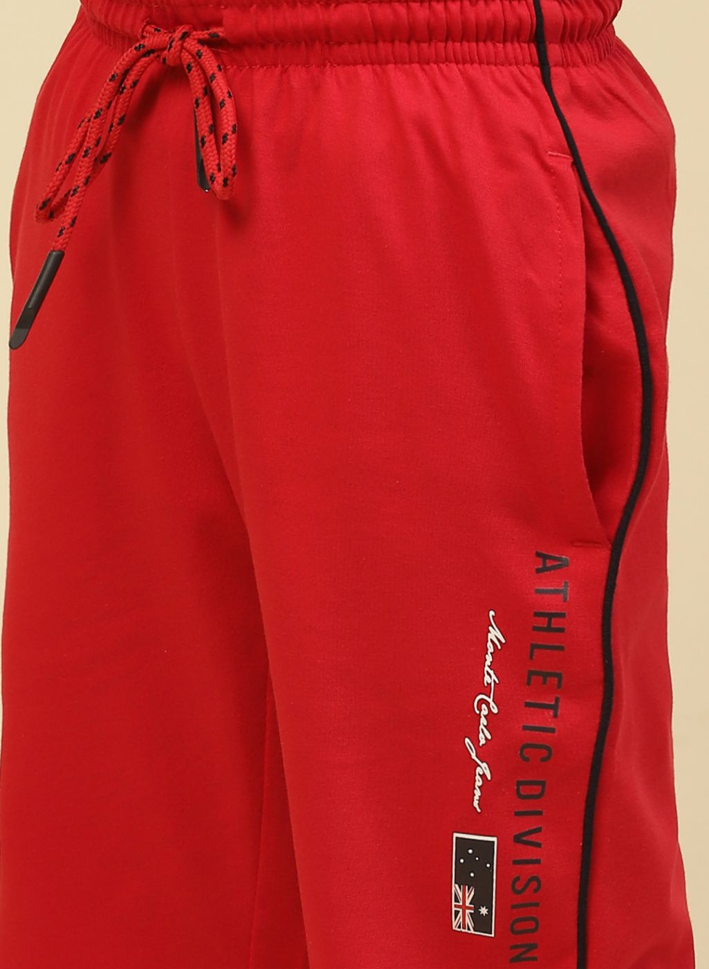 Boys Red Regular Fit Lower
