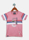Boys Pink Printed T-Shirt