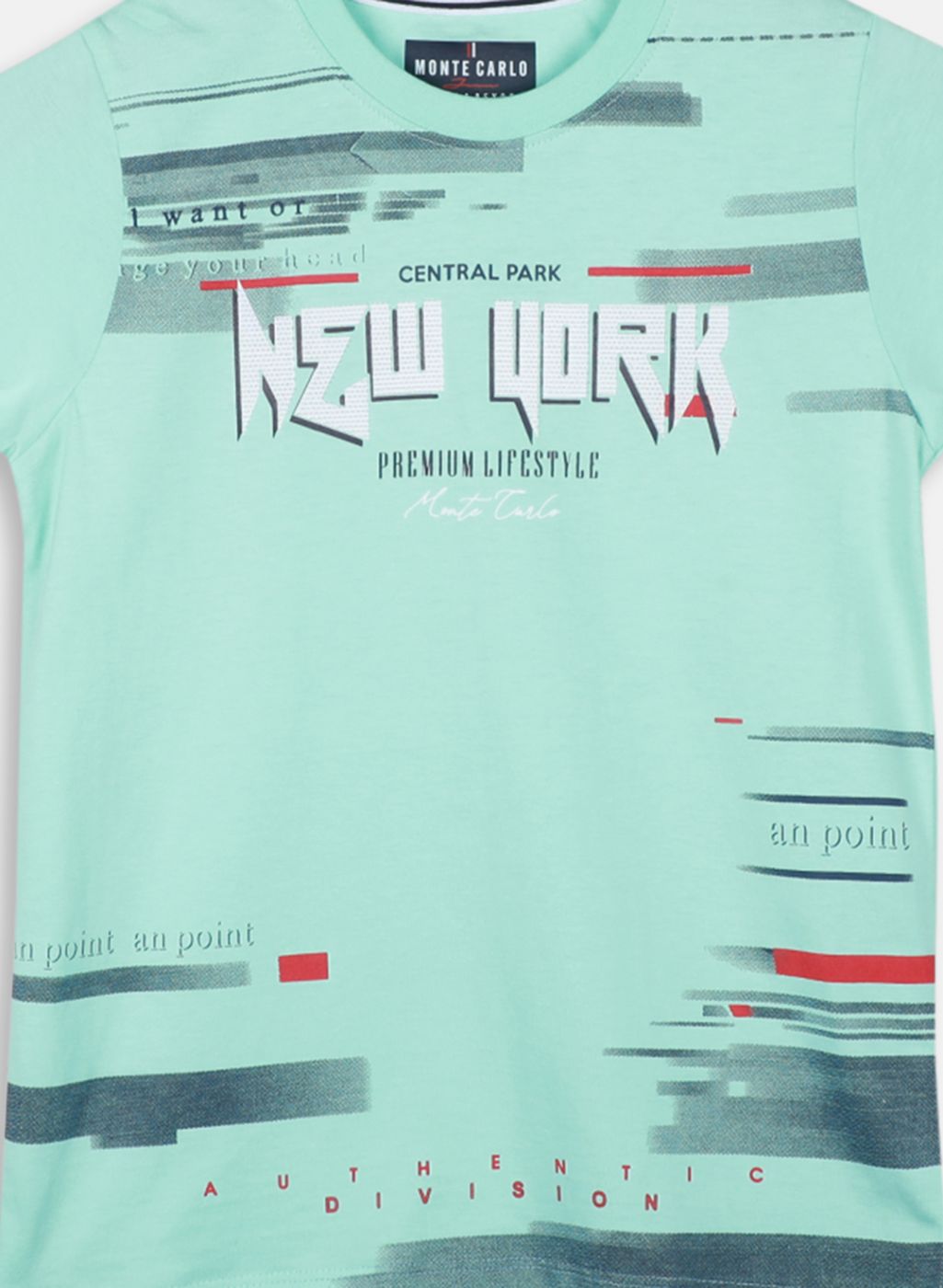 Boys Blue Printed T-Shirt