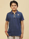 Boys Blue Printed T-Shirt