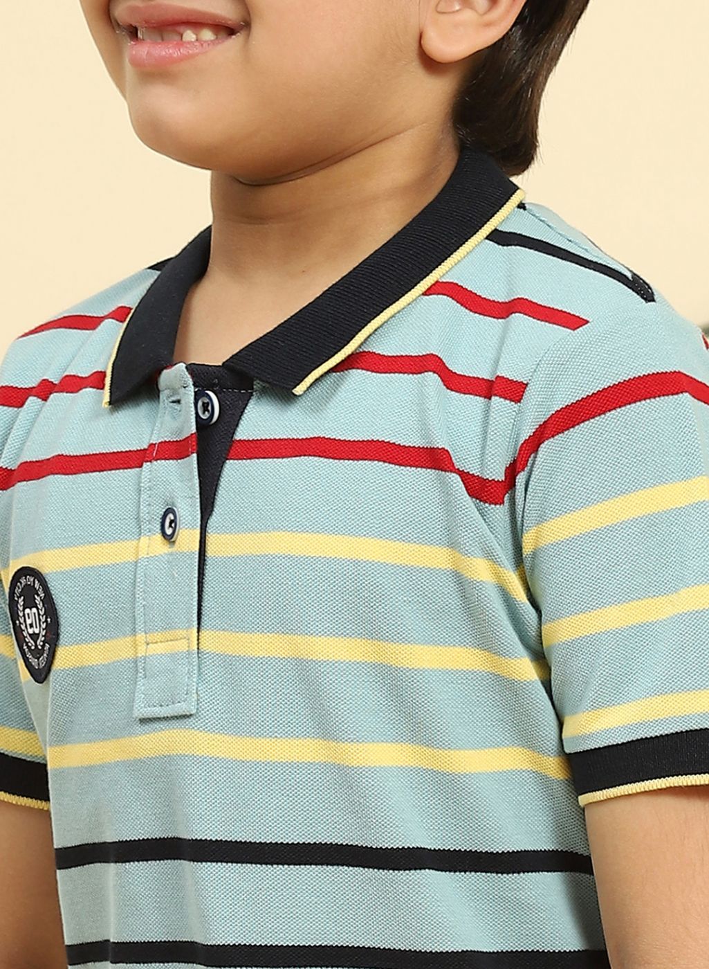 Boys Blue Stripe T-Shirt