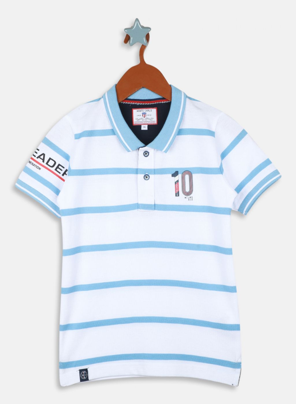 Boys White Printed T-Shirt
