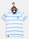 Boys White Printed T-Shirt