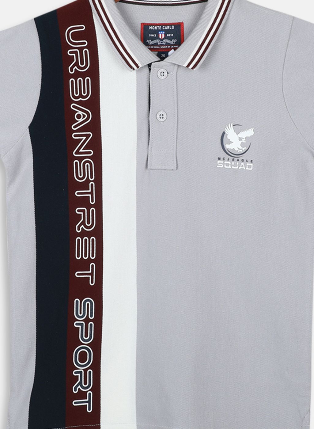 Boys Grey Printed T-Shirt