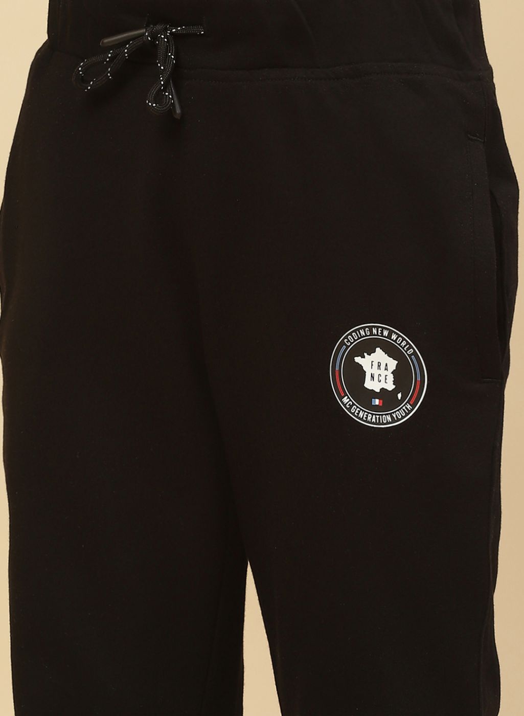 Boys Black Regular Fit Lower