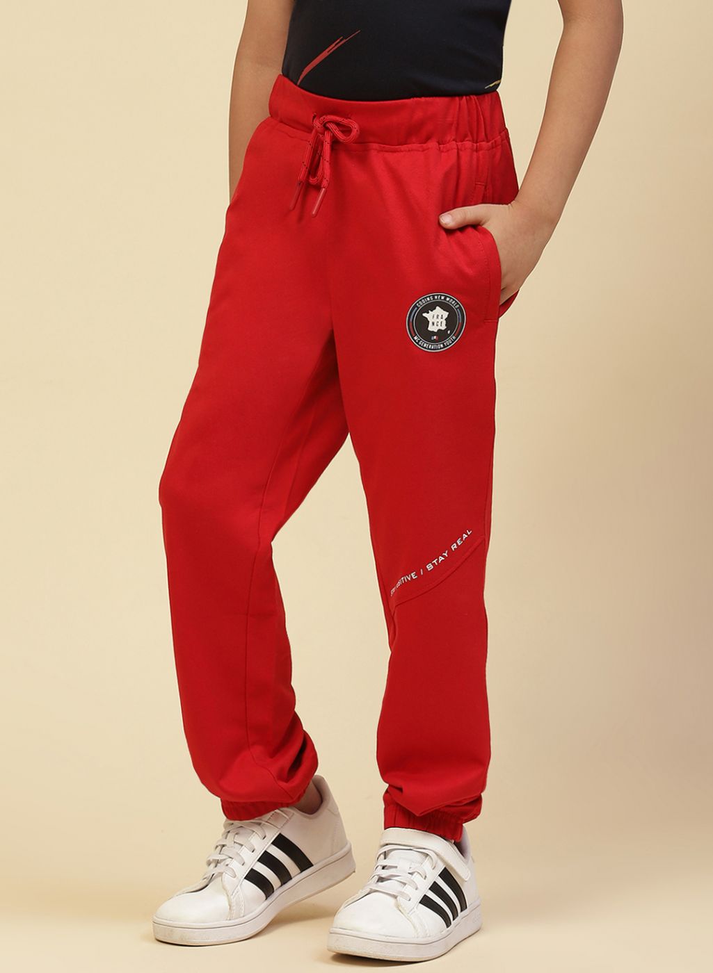 Boys Red Regular Fit Lower