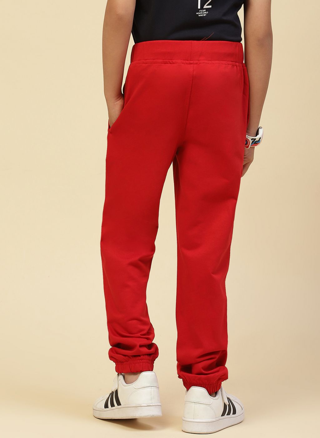 Boys Red Regular Fit Lower