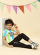 Boys Black Regular Fit Lower