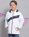 Boys White Solid Hooded Full Sleeve Boys Jacket