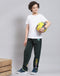 Boys Green Printed Regular Fit Lowers