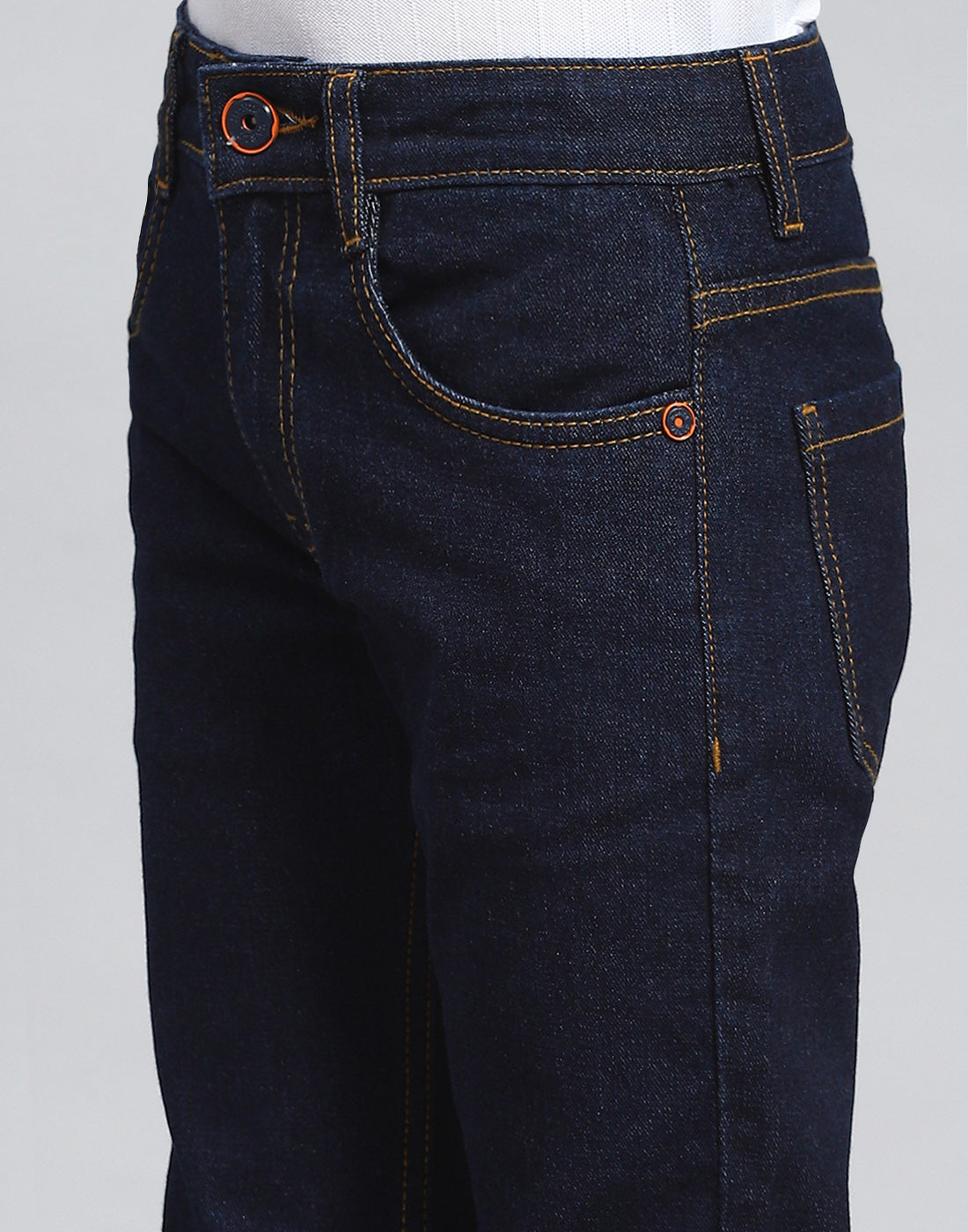 Boys Blue Light Wash Slim Fit Denim