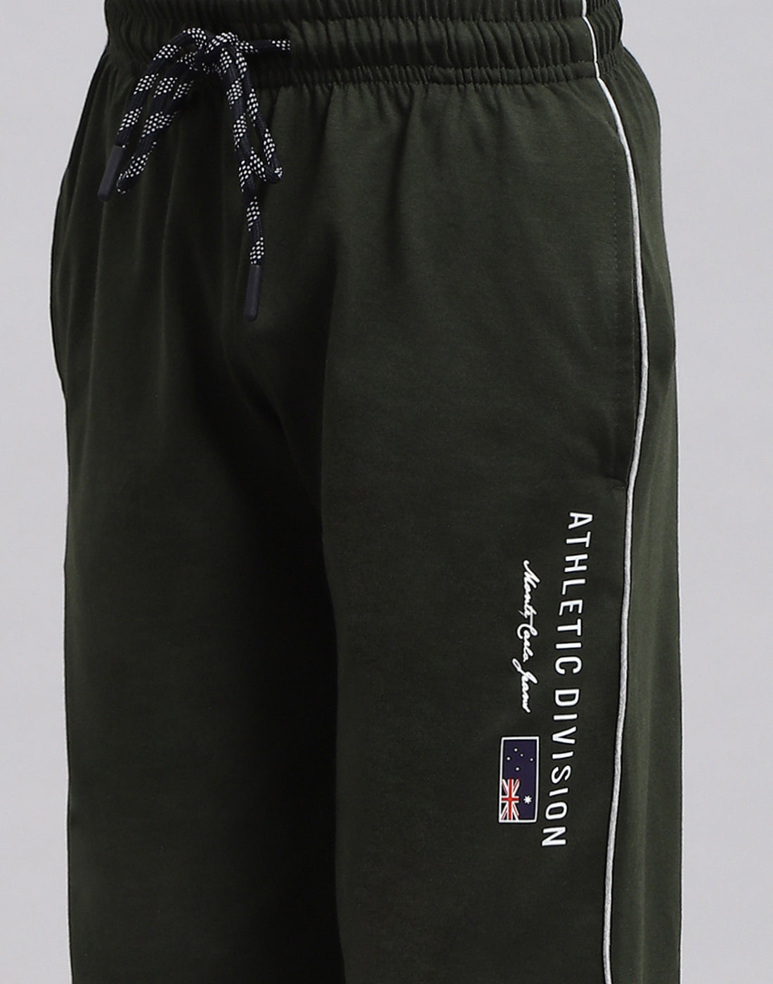 Boys Olive Printed Regular Fit Lower