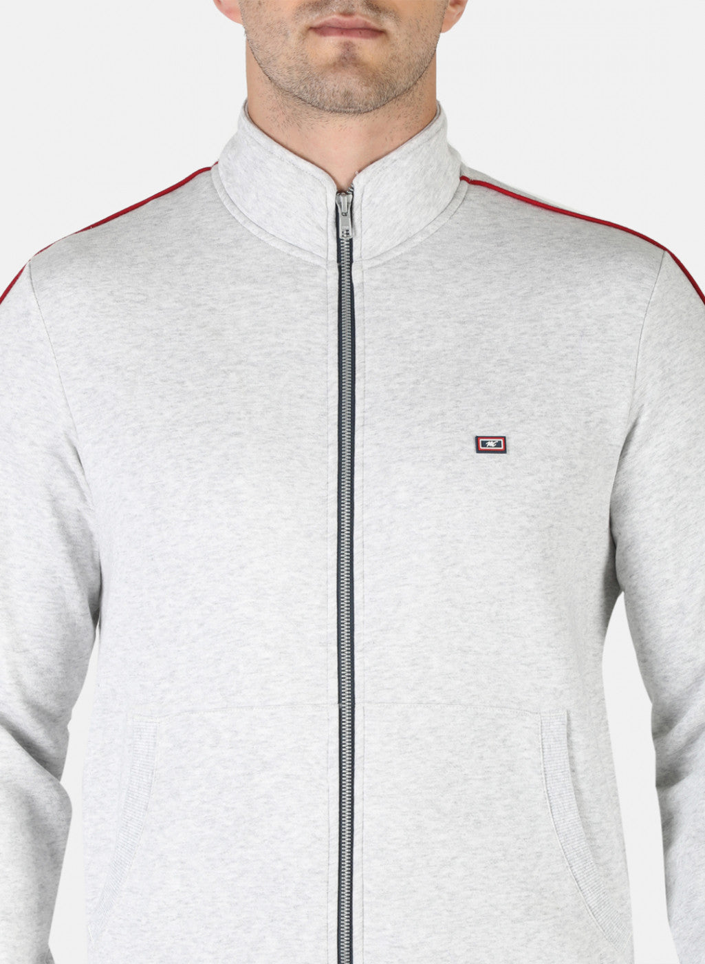 Men Grey Plain Tracksuit