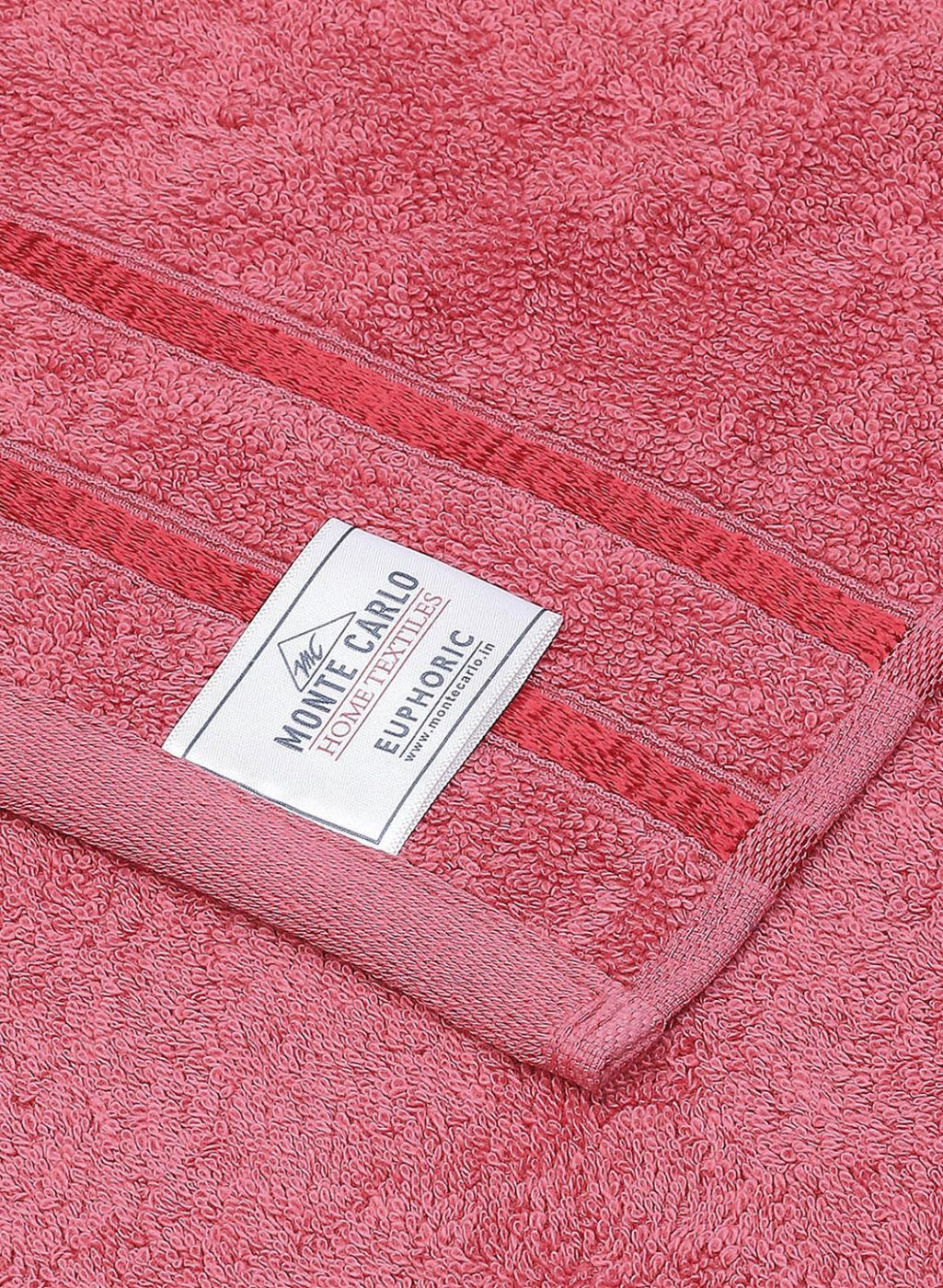 NAvy Blue & Pink Cotton 525 GSM Towel Set Pack of 4 (2 Bath & 2 Hand Towels)
