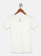 Boys Cream Solid Thermal Vest