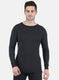 Men Black Solid Thermal Vest
