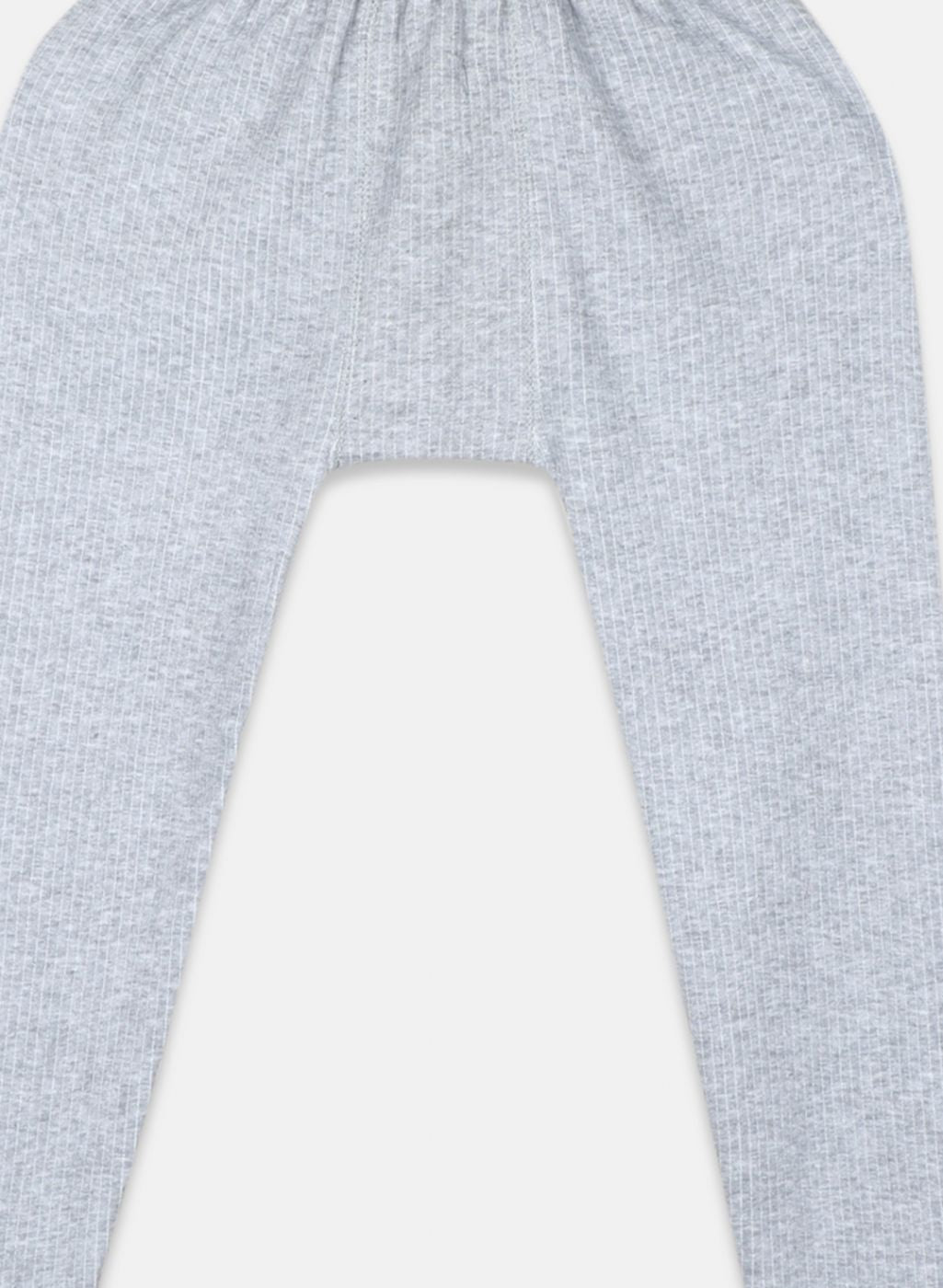 Boys Grey Solid Thermal Lower