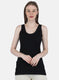 Women Black Solid Thermal Vest