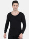 Men Black Solid Thermal Vest