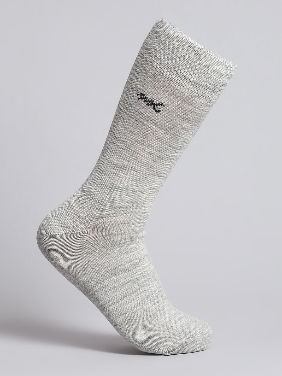 Men Pure Wool Solid Mid Calf Length Socks (1 Pair)