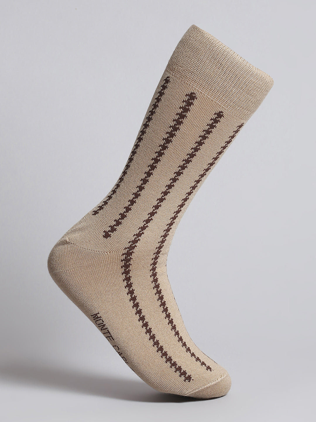 Men Pure Wool Self Design Mid Calf Length Socks (1 Pair)