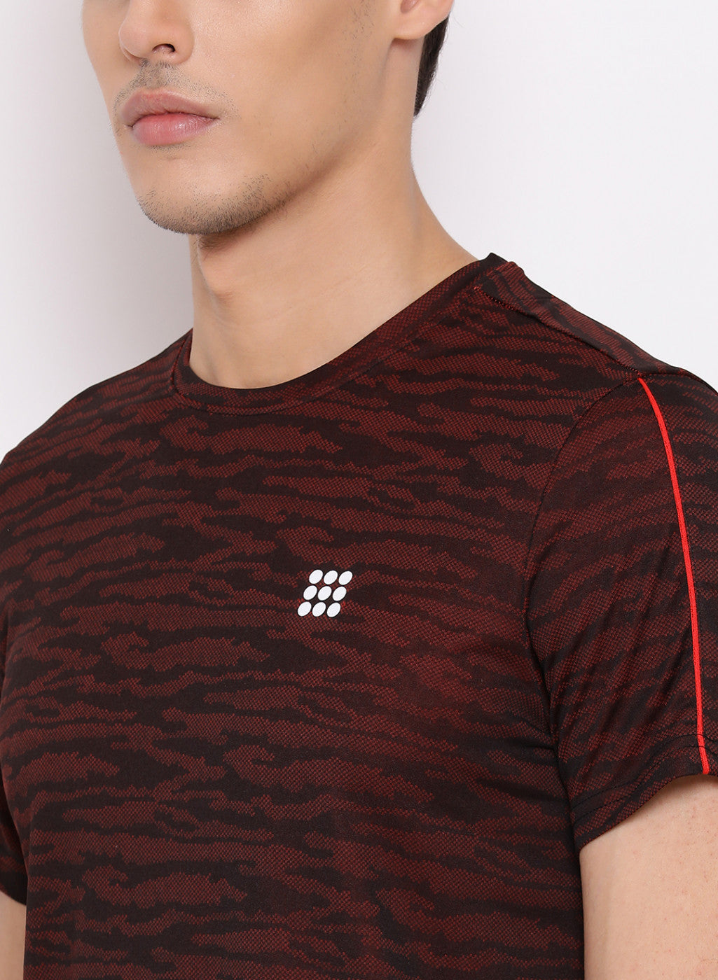 Rock.it Mahroon Round Neck Regular Fit T-Shirt
