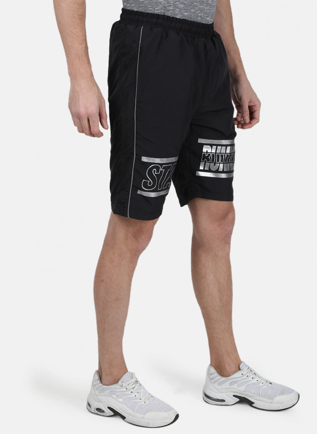Mens Black Plain Short