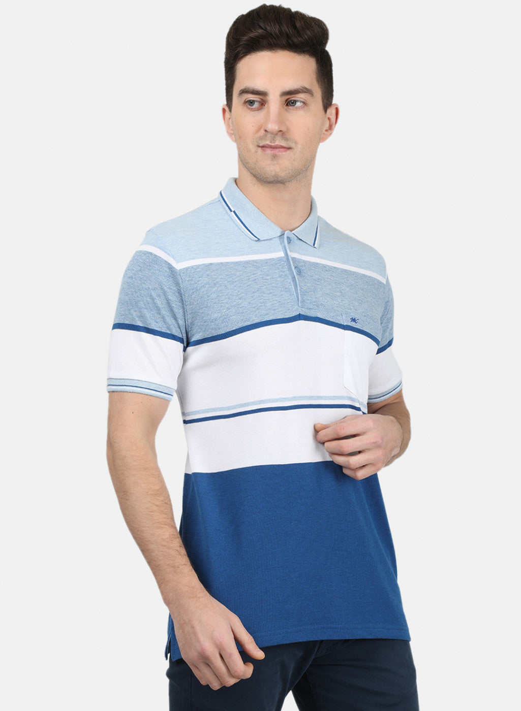 Mens Blue Stripe T-Shirt