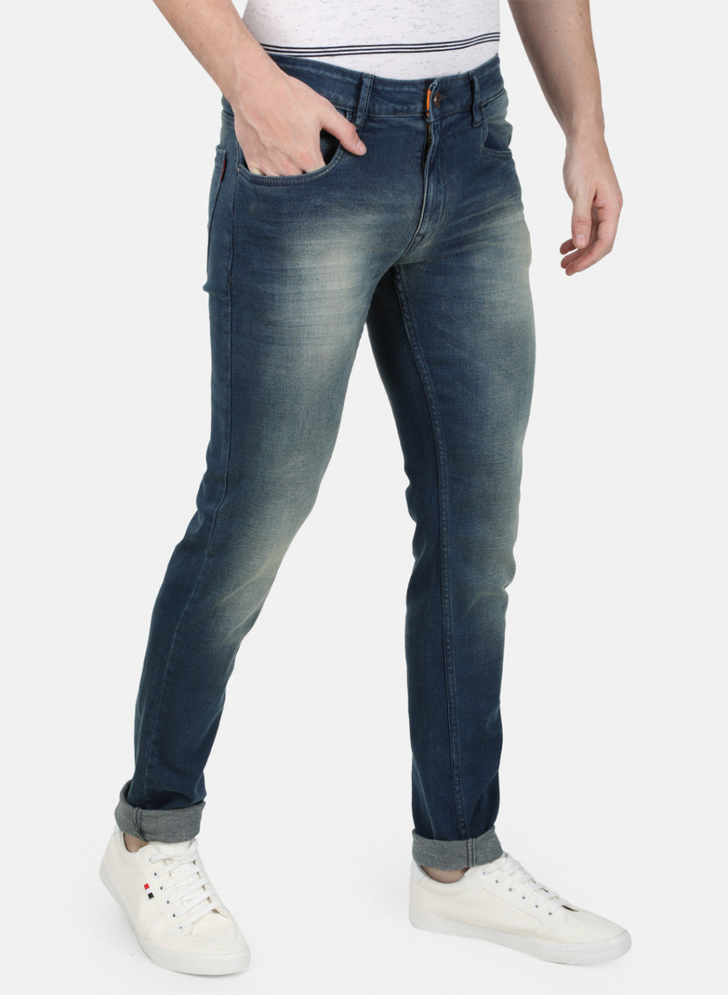 Mens Blue Skinny Denim