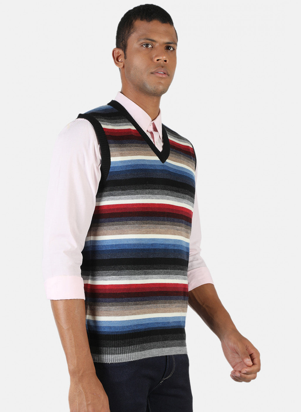 Men Multicolor Solid Sweater
