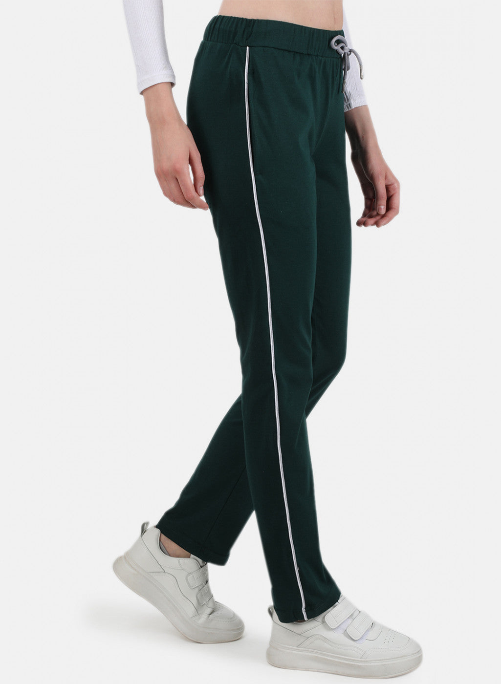 Womens Green Plain Lower