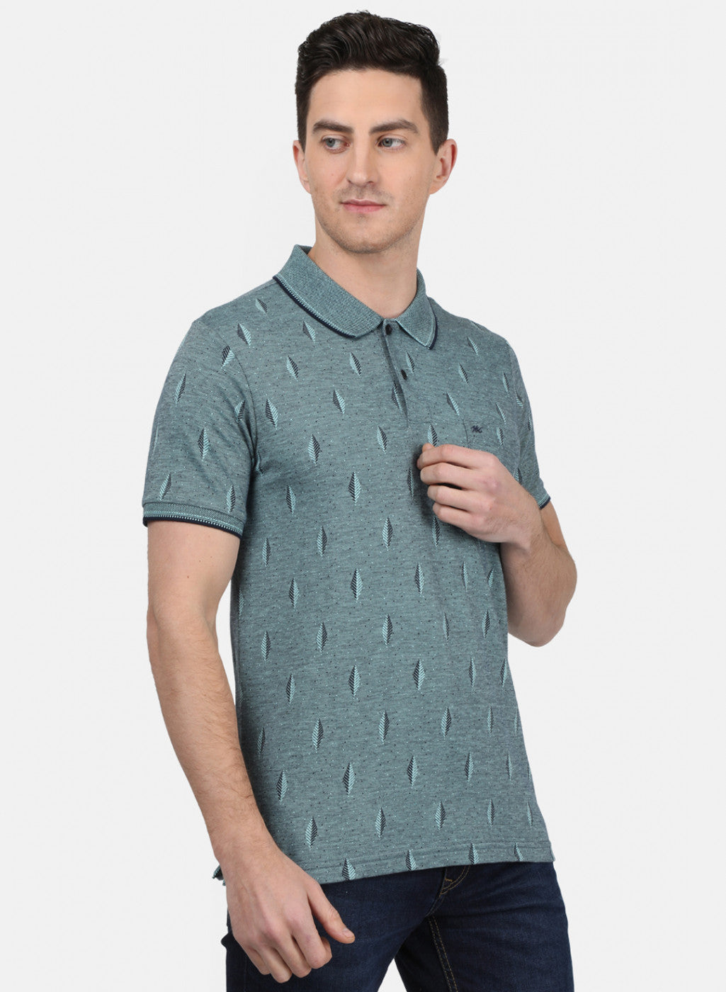 Mens Green Stripe T-Shirt