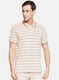Mens Orange Stripe T-Shirt