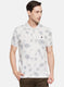 Mens Beige Printed T-Shirt