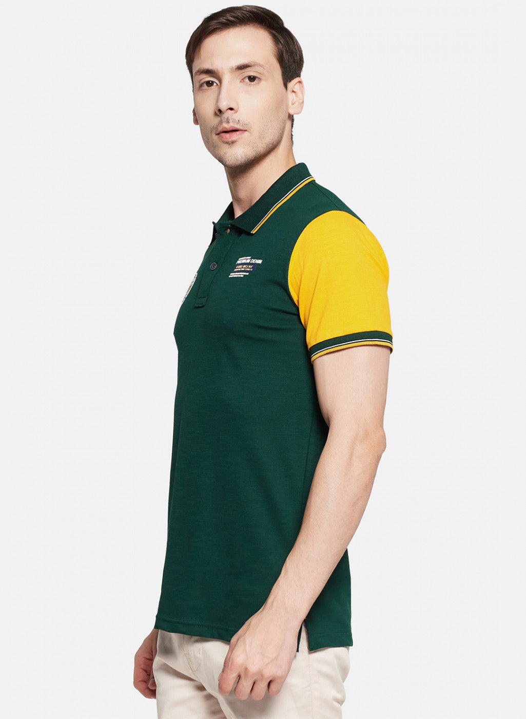 Mens Green Printed T-Shirt