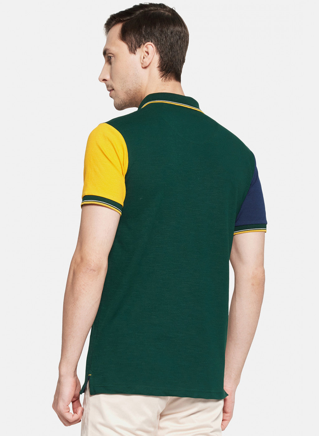 Mens Green Printed T-Shirt