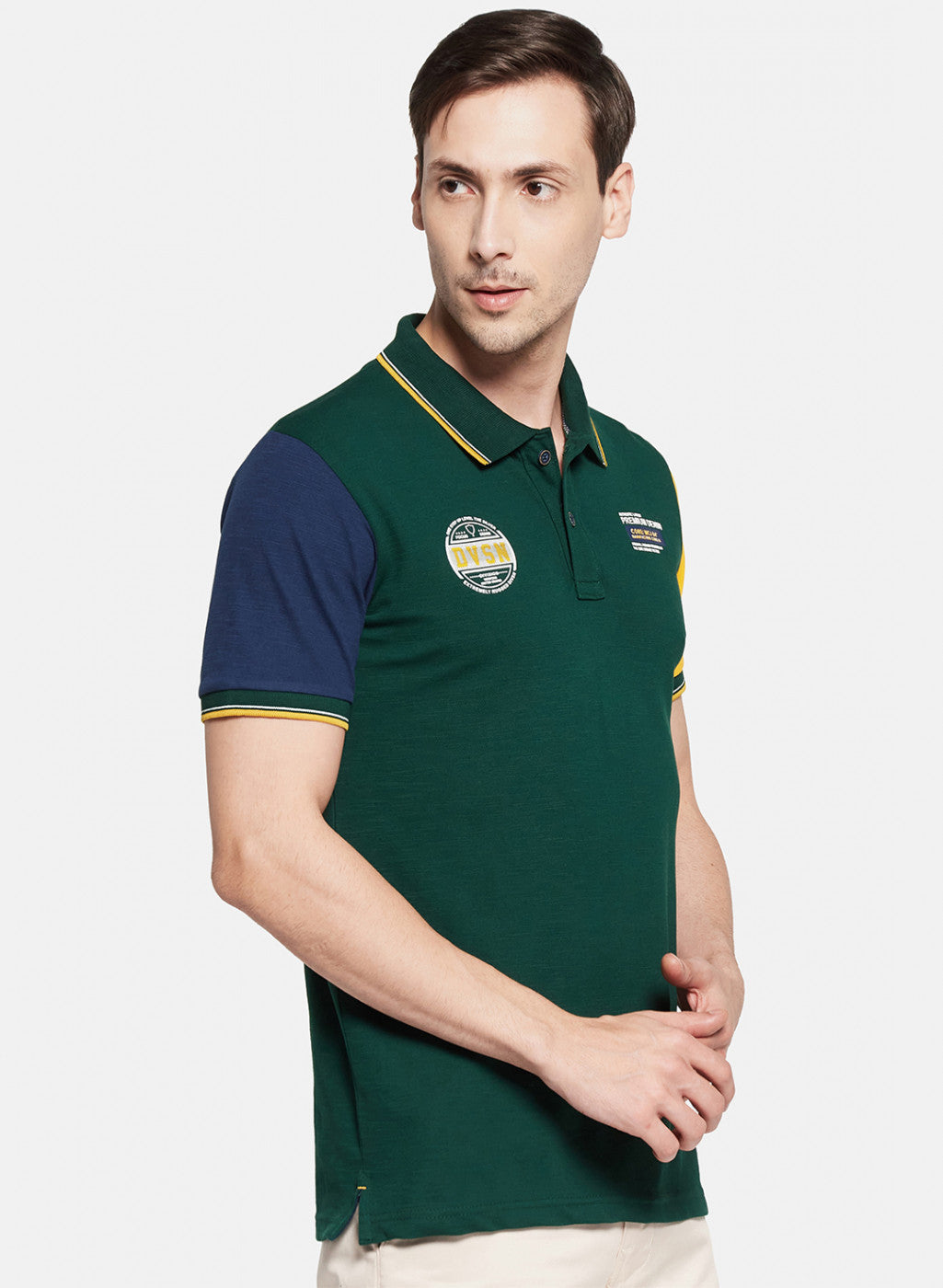 Mens Green Printed T-Shirt